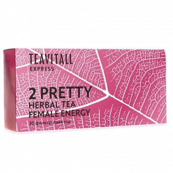 Чайный напиток для женского здоровья TeaVitall Express Pretty 2, 30 фильтр-пакетов — фото 1